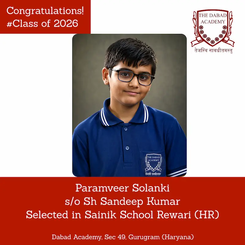 Paramveer Solanki Sainik School Rewari