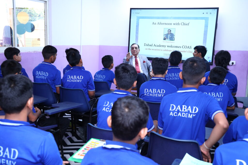 Classroom interaction with Class 8 students