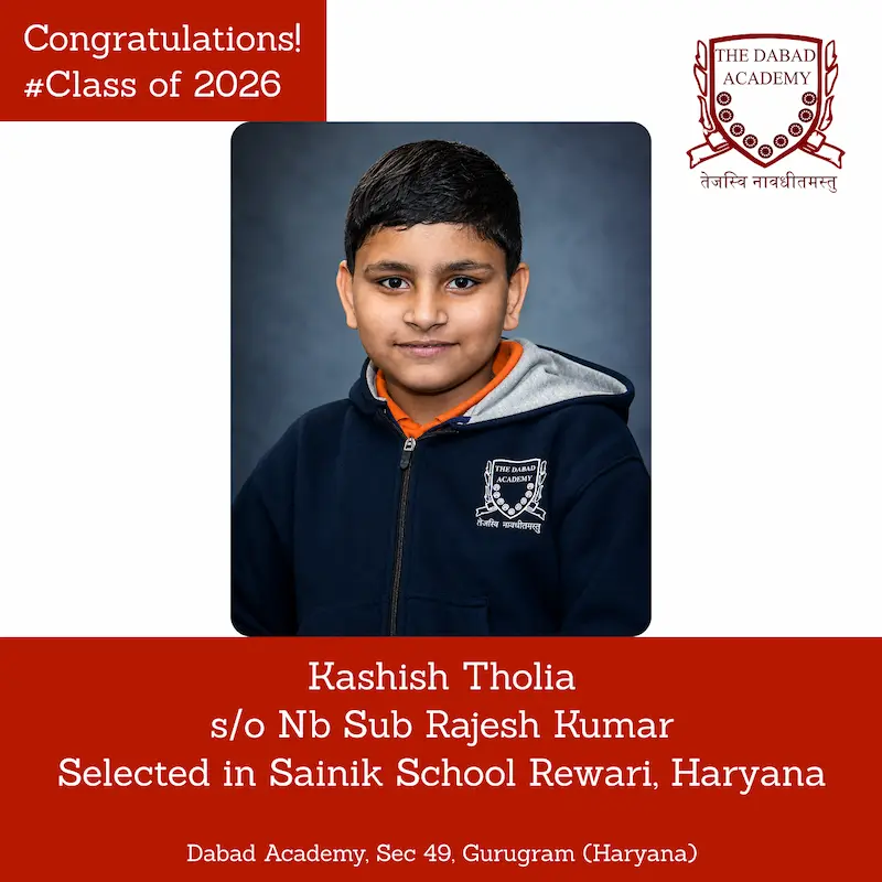Kashish Tholia Sainik School Rewari